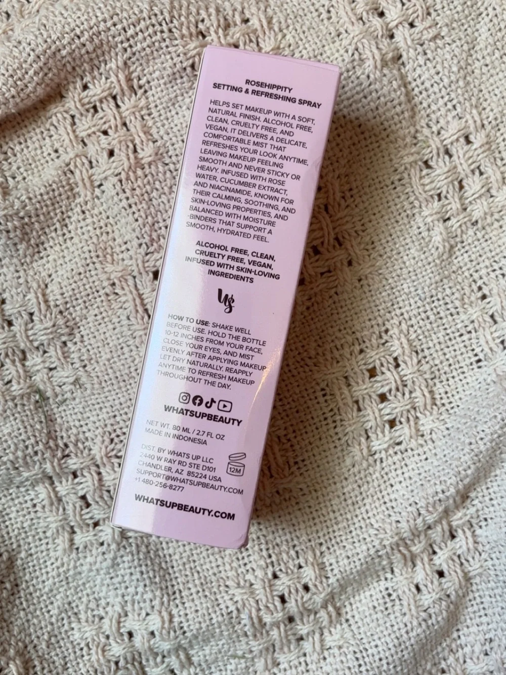 What's Up Beauty Rosehippty Setting & Refreshing Spray